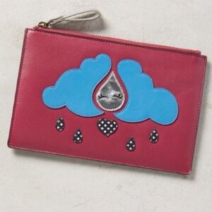 Anthropologie Aquarius♒️LeatherPouch